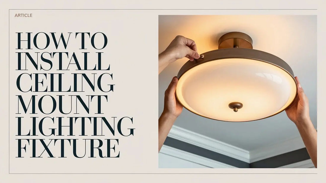 How to Install Ceiling Flush Mount Lighting Fixture