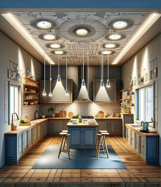 What size recessed lights are there for a kitchen?