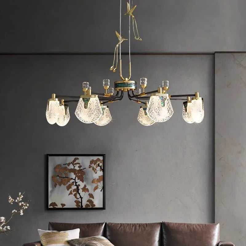 Luxury Art Deco Pendant Light - 8/12 Light  Seus Lighting
