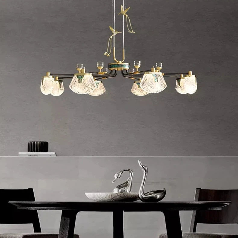 Luxury Art Deco Pendant Light - 8/12 Light  Seus Lighting