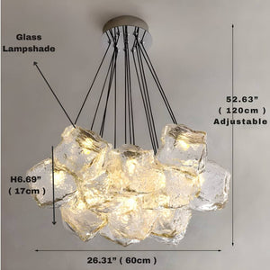 13 Light Post Modern Chrome Chandelier Seus Lighting