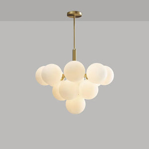 13-Light White Bubble Glass Ceiling Light Seus Lighting