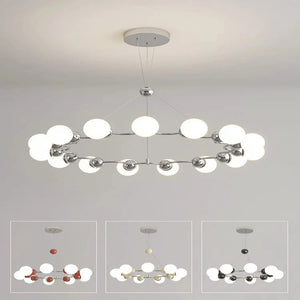 Modern Sputnik Glass Sphere Chandelier - 12/15 Light Seus Lighting