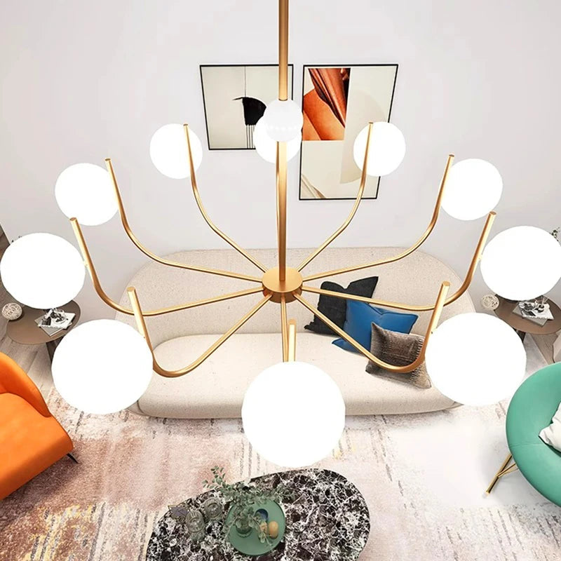 6-8-10 Lights Mid Century Modern Ceiling Light  Seus Lighting