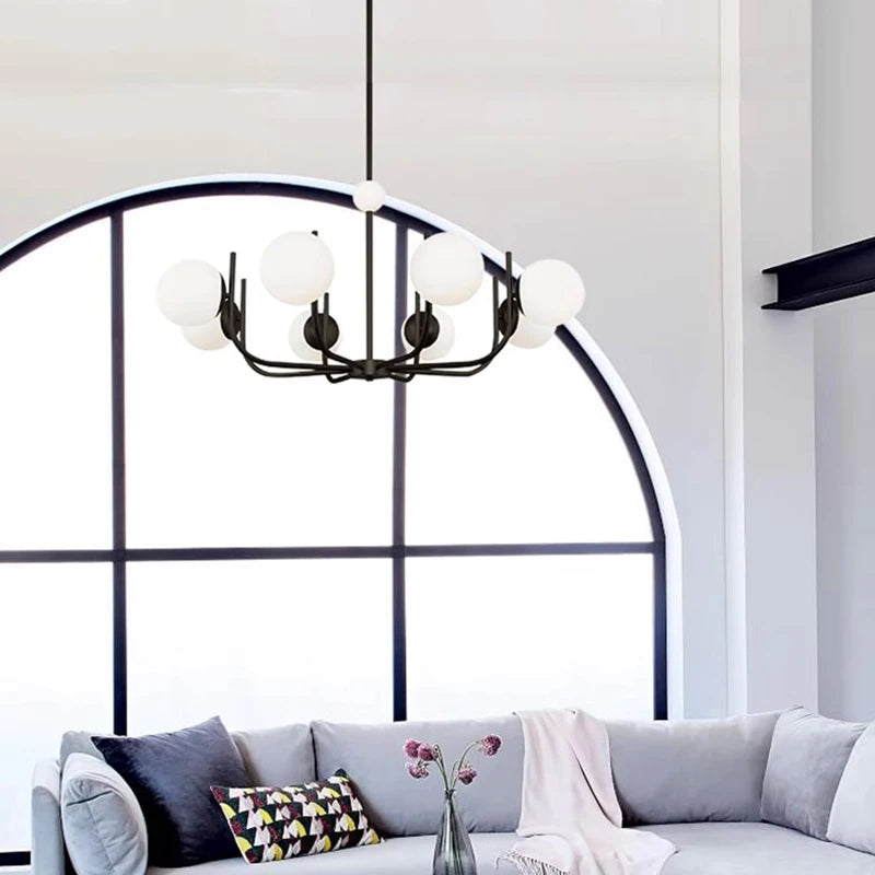 6-8-10 Lights Mid Century Modern Ceiling Light  Seus Lighting