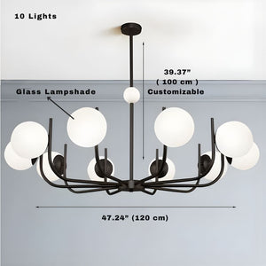 6-8-10 Lights Mid Century Modern Ceiling Light Seus Lighting