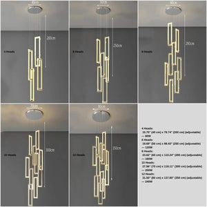 Acai Crystal Multi Pendant Chandelier Seus Lighting