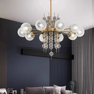 Acrylic and Gold Pendant Light - Ceiling Light Seus Lighting