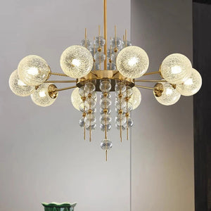 Acrylic and Gold Pendant Light - Ceiling Light Seus Lighting
