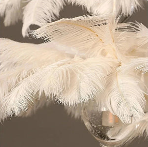 Adel Feather Staircase Lighting Chandelier Seus Lighting