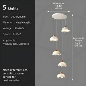 Afen Modern Staircase Chandelier Seus Lighting