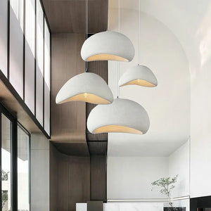 Agnes Concrete Dome Pendant Light Seus Lighting