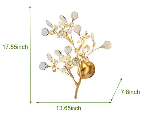 Alessa Gold Branch Wall Light Seus Lighting