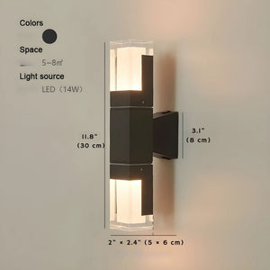 Aluminum Motion Sensor Outdoor Wall Sconce Light Seus Lighting