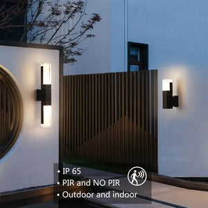 Aluminum Motion Sensor Outdoor Wall Sconce Light Seus Lighting