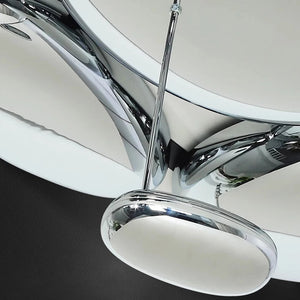 Amaris Modern Silver Flush Mount Chandelier Seus Lighting