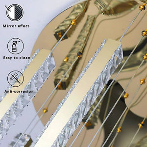 Aten Crystal Staircase Chandelier Seus Lighting