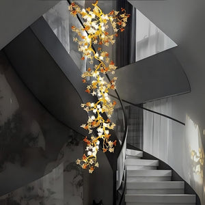 Aurora Branch Staircase Chandelier Seus Lighting