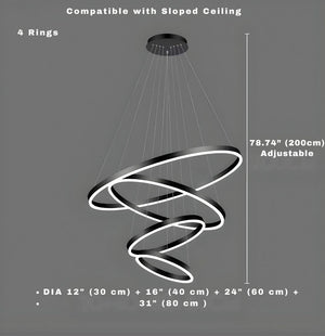 Aysan Modern Ring Chandeliers Seus Lighting