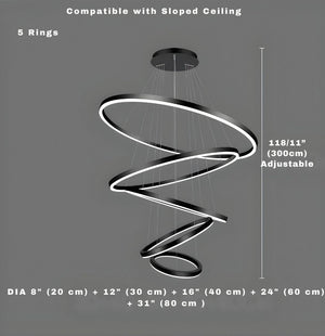 Aysan Modern Ring Chandeliers Seus Lighting