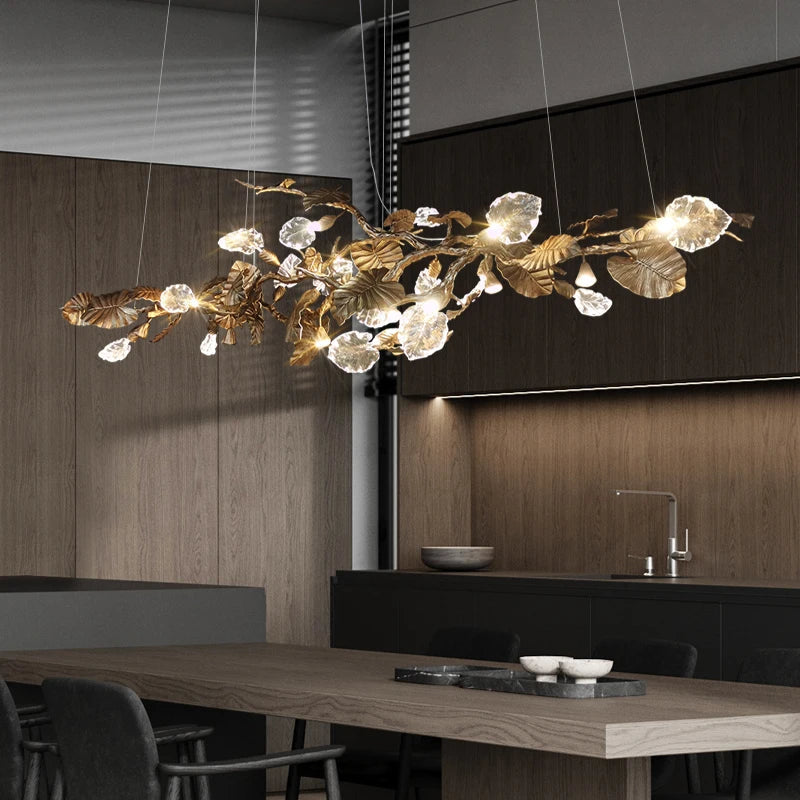 Bedya Linear Branch Chandelier  Seus Lighting