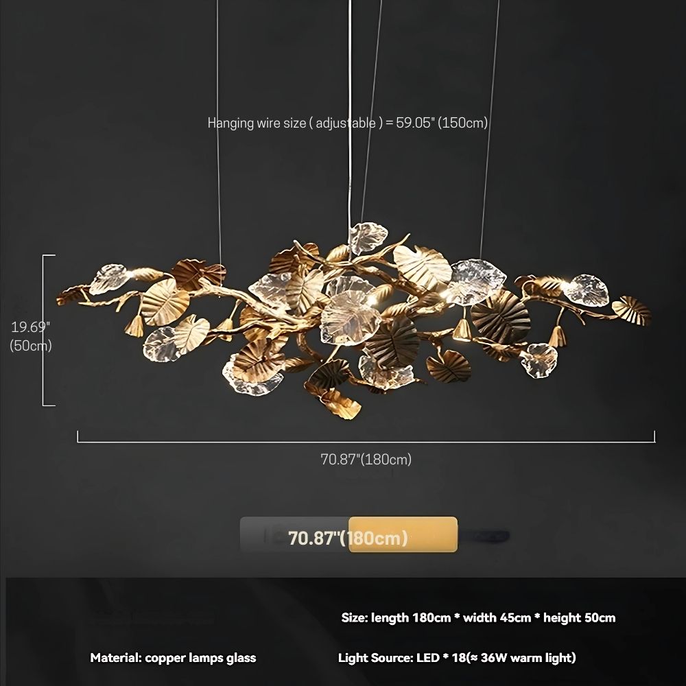 Bedya Linear Branch Chandelier  Seus Lighting