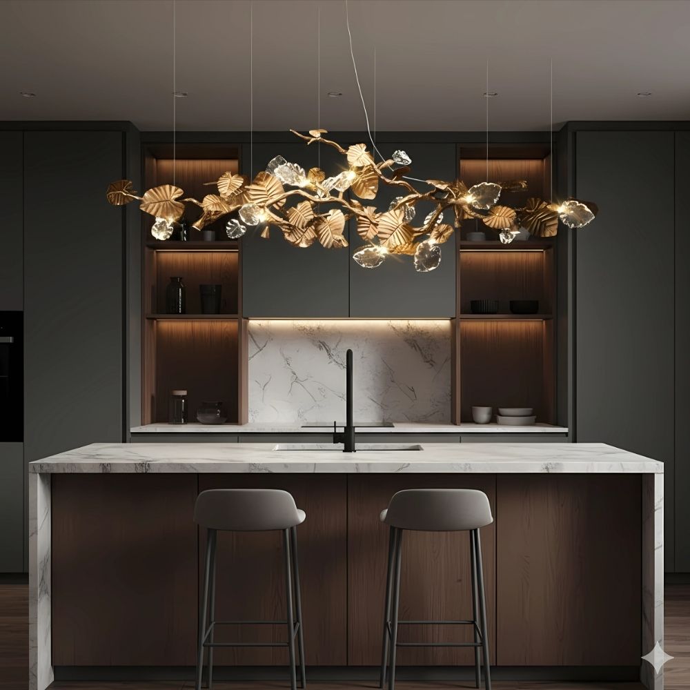 Bedya Linear Branch Chandelier  Seus Lighting