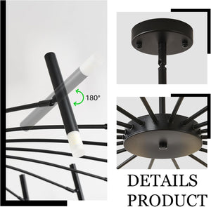 Berny Ceiling Modern Chandelier 12/18/24 Lights Seus Lighting