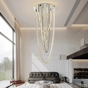 Bix Crystal Hanging Chandelier Seus Lighting