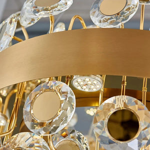 Modern Crystal chandelier for Dining Room - Gold/Black Seus Lighting