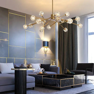 Boule De Style Cristal Chandelier Seus Lighting
