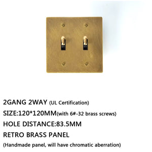 Brass Toggle Light Switch Seus Lighting