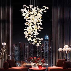 Calla Luxury Staircase Chandelier Seus Lighting