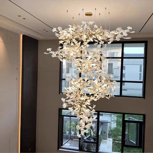 Calla Luxury Staircase Chandelier Seus Lighting