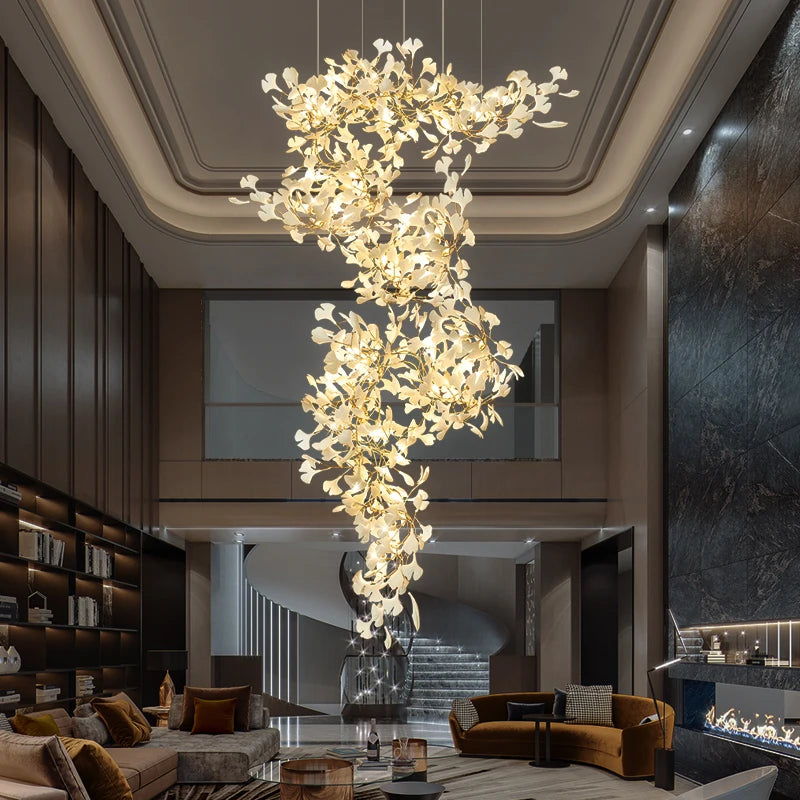 Calla Luxury Staircase Chandelier Seus Lighting