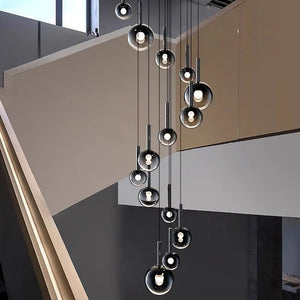 Cleo Bubble Staircase Chandelier Seus Lighting