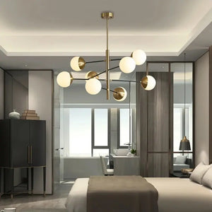 Contemporary Bubble Cascade Chandelier Seus Lighting
