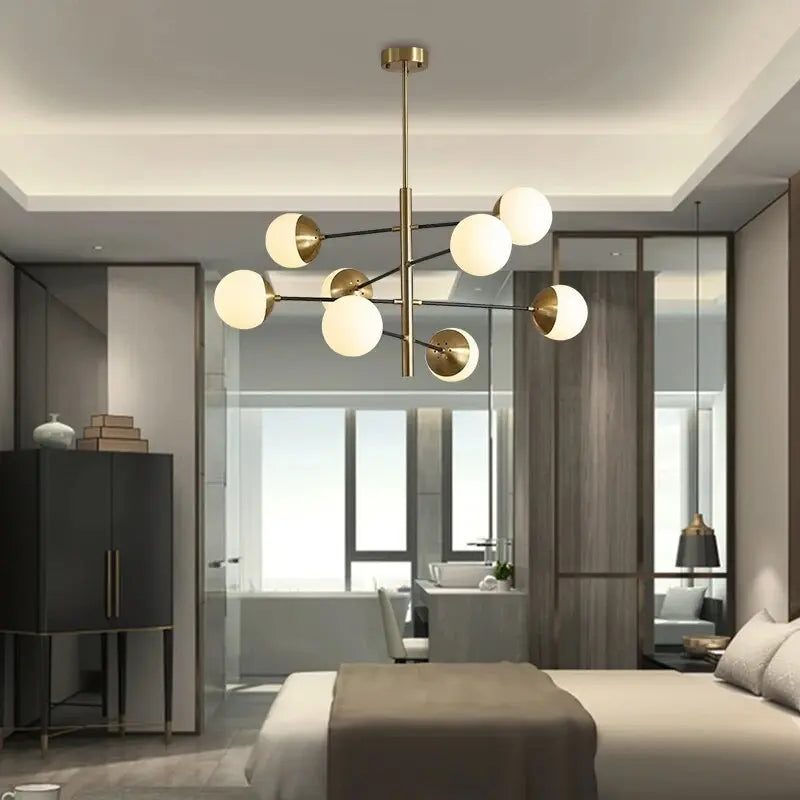 Contemporary Bubble Cascade Chandelier Seus Lighting