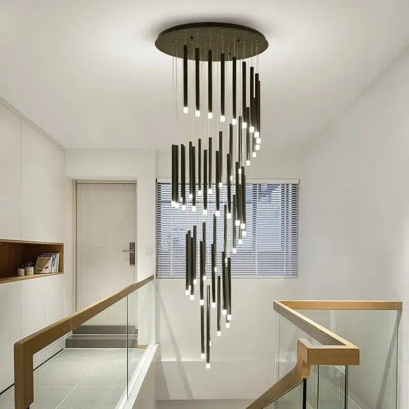 Contemporary Staircase Lighting Chandelier Seus Lighting