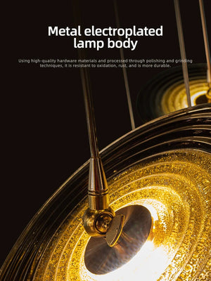 Coren Multi Glass Pendant Chandelier Seus Lighting