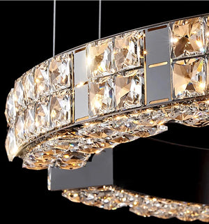 Cosmo Luxury Circle Crystal Chandelier Seus Lighting