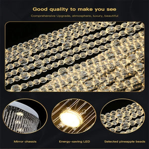 Crystal Tassel Chandelier for Staircase & Foyer Seus Lighting