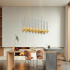 Cyral Modern Linear Kitchen Chandelier Seus Lighting