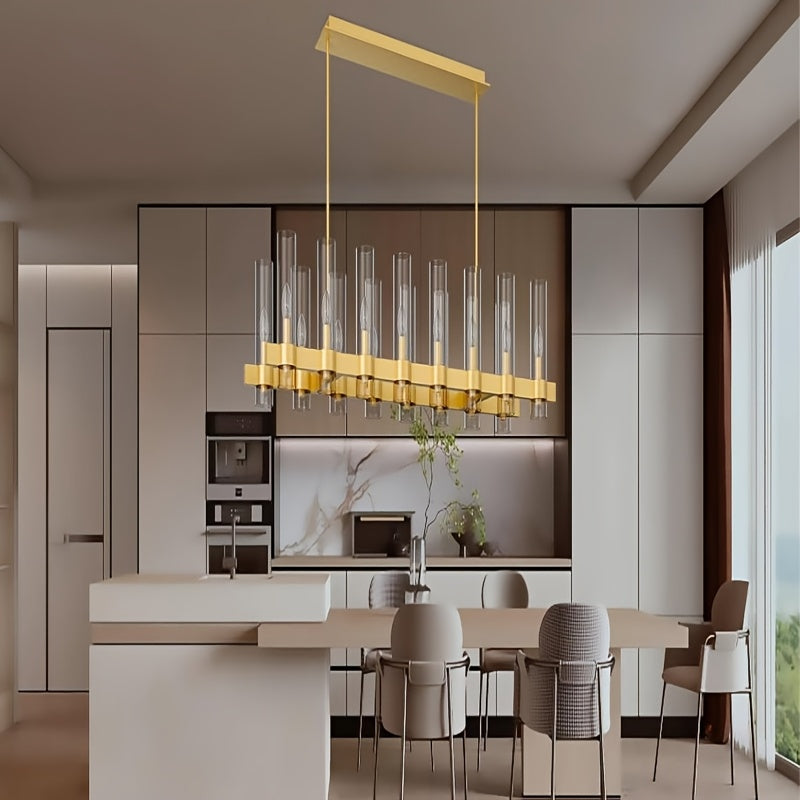 Cyral Modern Linear Kitchen Chandelier  Seus Lighting