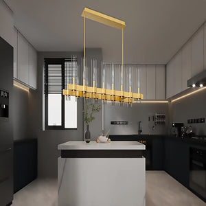 Cyral Modern Linear Kitchen Chandelier Seus Lighting
