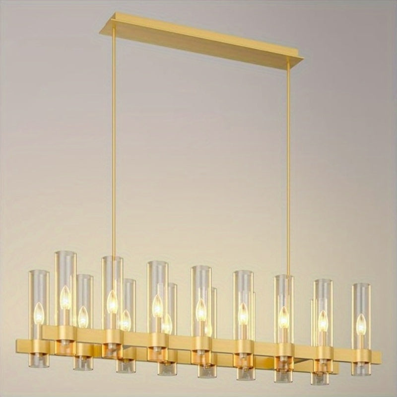 Cyral Modern Linear Kitchen Chandelier  Seus Lighting