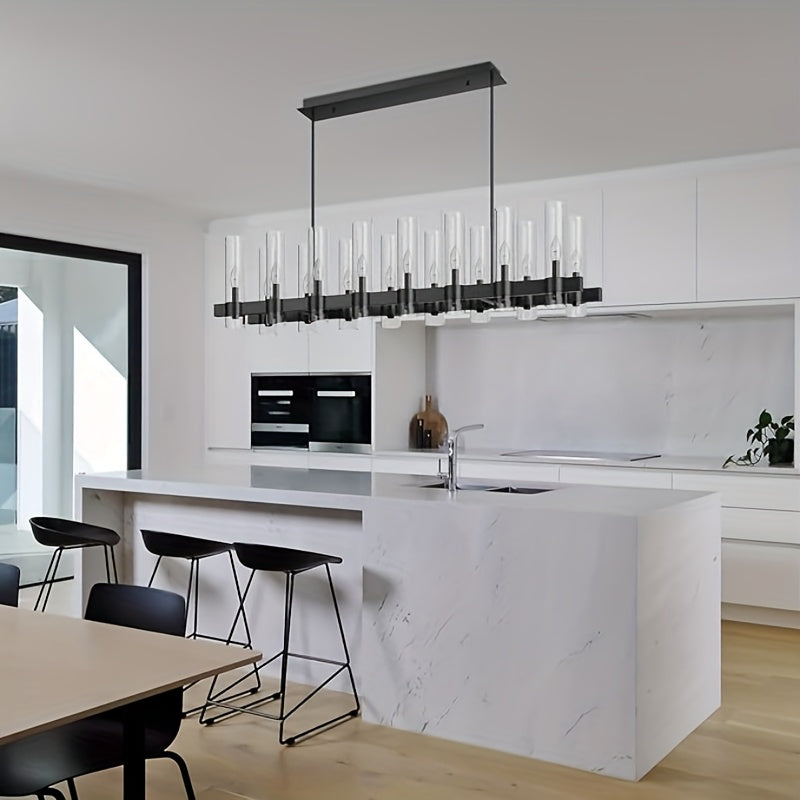 Cyral Modern Linear Kitchen Chandelier Seus Lighting