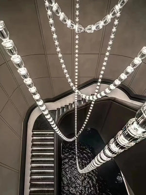 Dreon Large Crystal Chain Chandelier Seus Lighting