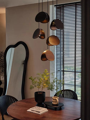 Elor Contemporary Wood Multi Light Pendant Seus Lighting