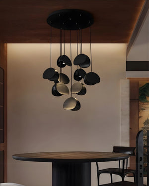 Elor Contemporary Wood Multi Light Pendant Seus Lighting